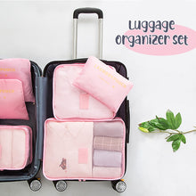 Load image into Gallery viewer, 6PCS/Set Luggage Packing Organizer Set Travel Mesh Bag In Bag Luggage Organizer Packing Cosmetic Bag Organiser for Clothing